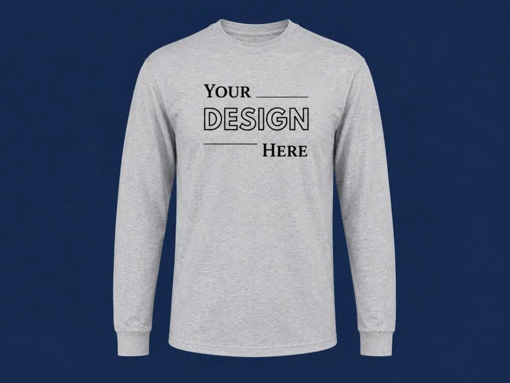 Custom Printed T-Shirt – Gray Design