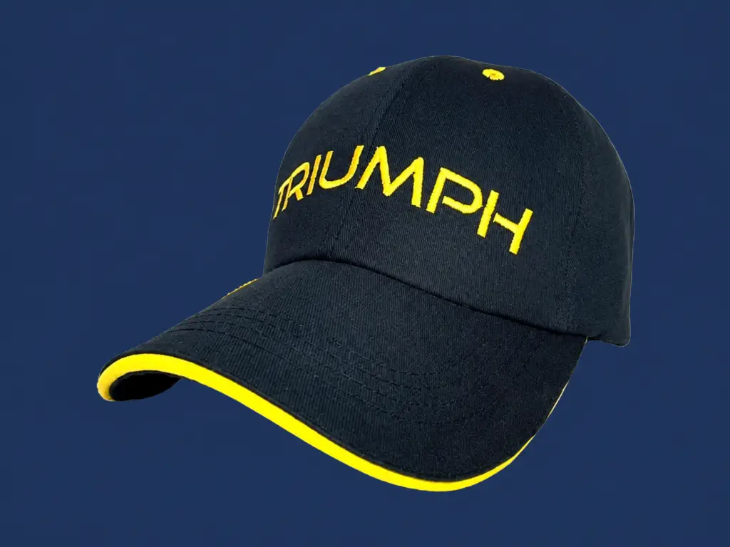 Blue designed cap