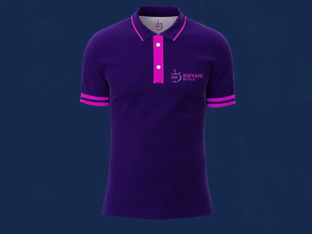 Custom Printed T-Shirt – Blue Design