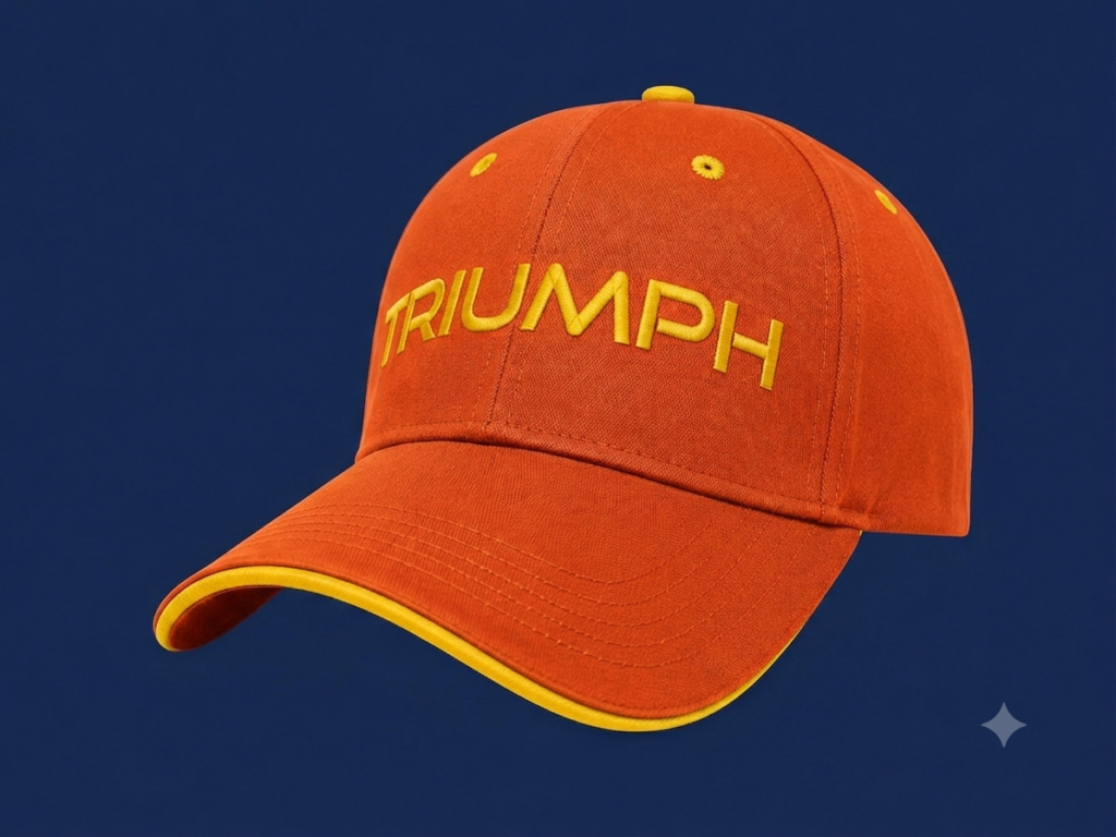 Custom Printed Cap – Orange Style